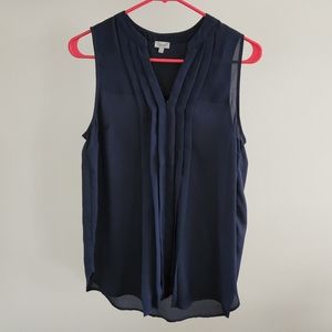 Kismet Blouse, Navy Blue, Size Small